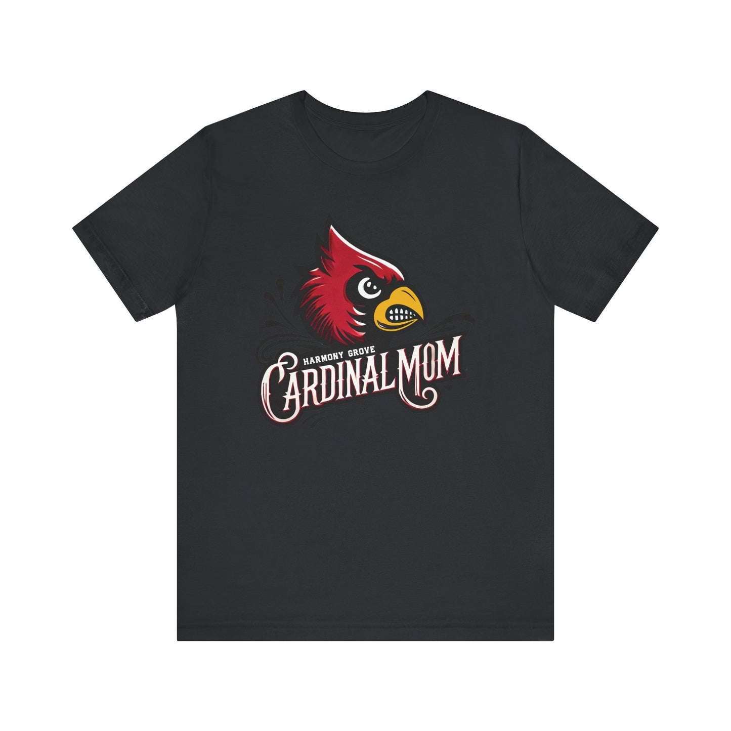 Harmony Grove Cardinal Mom - Bella + Canvas Short Sleeve Tee