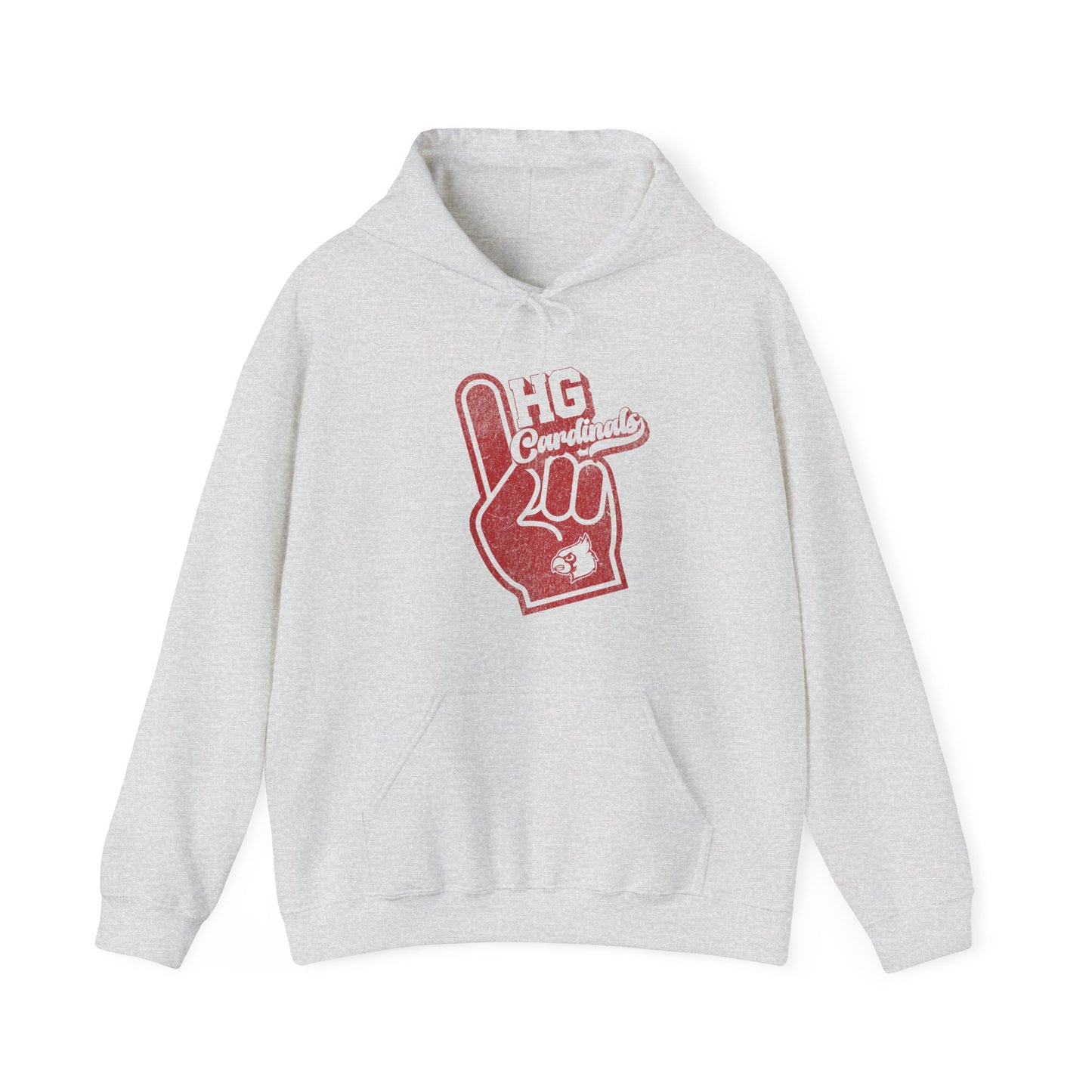 Vintage Foam Finger HG Cardinals - Unisex Heavy Blend™ Hooded Sweatshirt