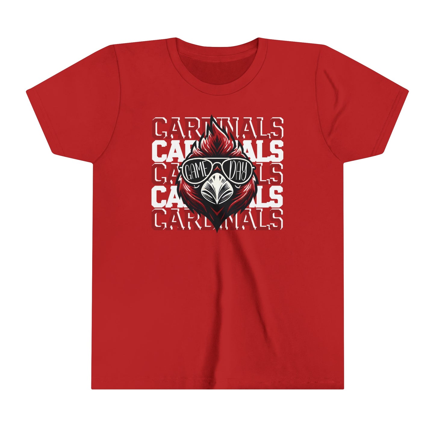 Cardinals Game Day Sunglasses - Bella + Canvas Youth Tee