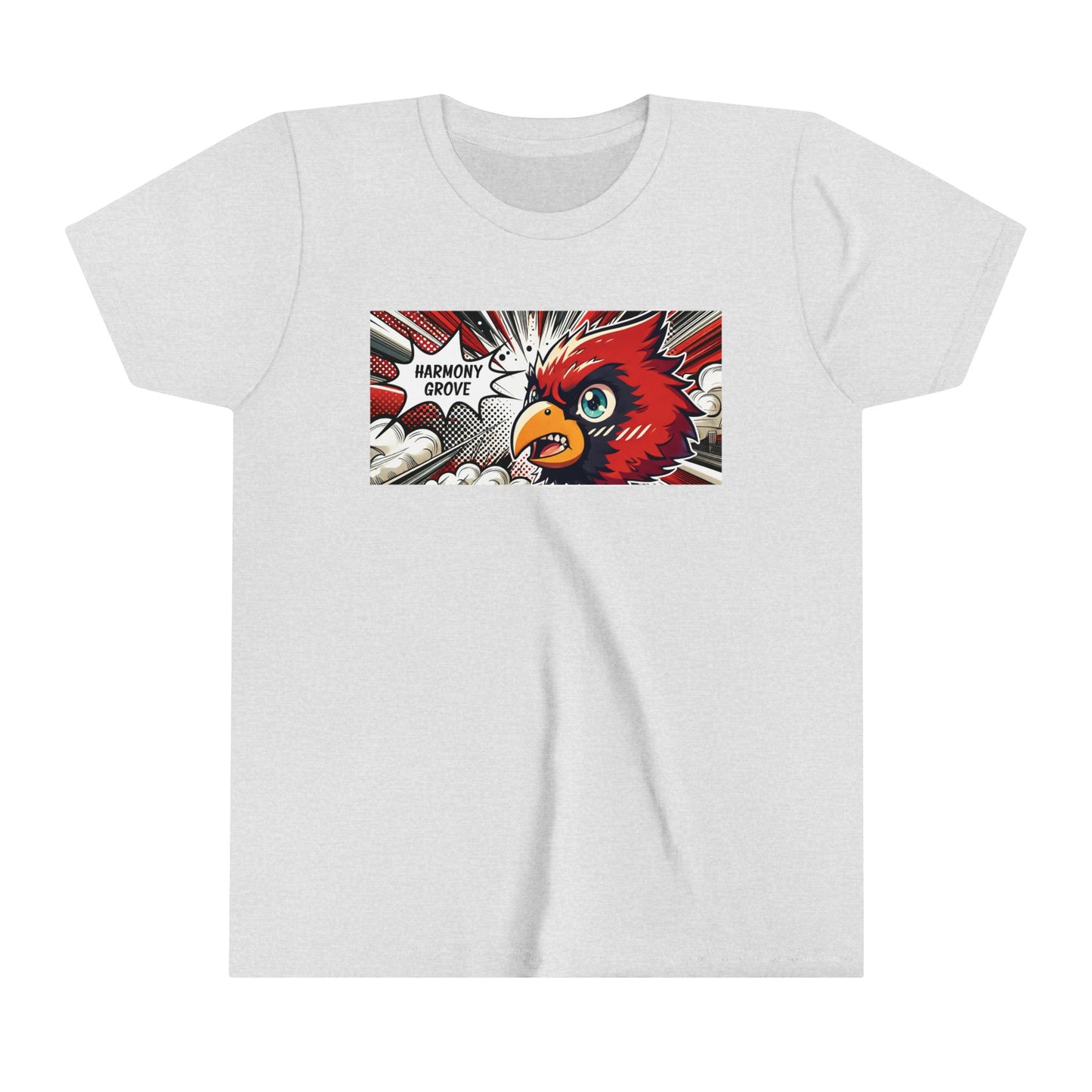 Harmony Grove Cardinals Comic Style - Bella + Canvas Youth Tee
