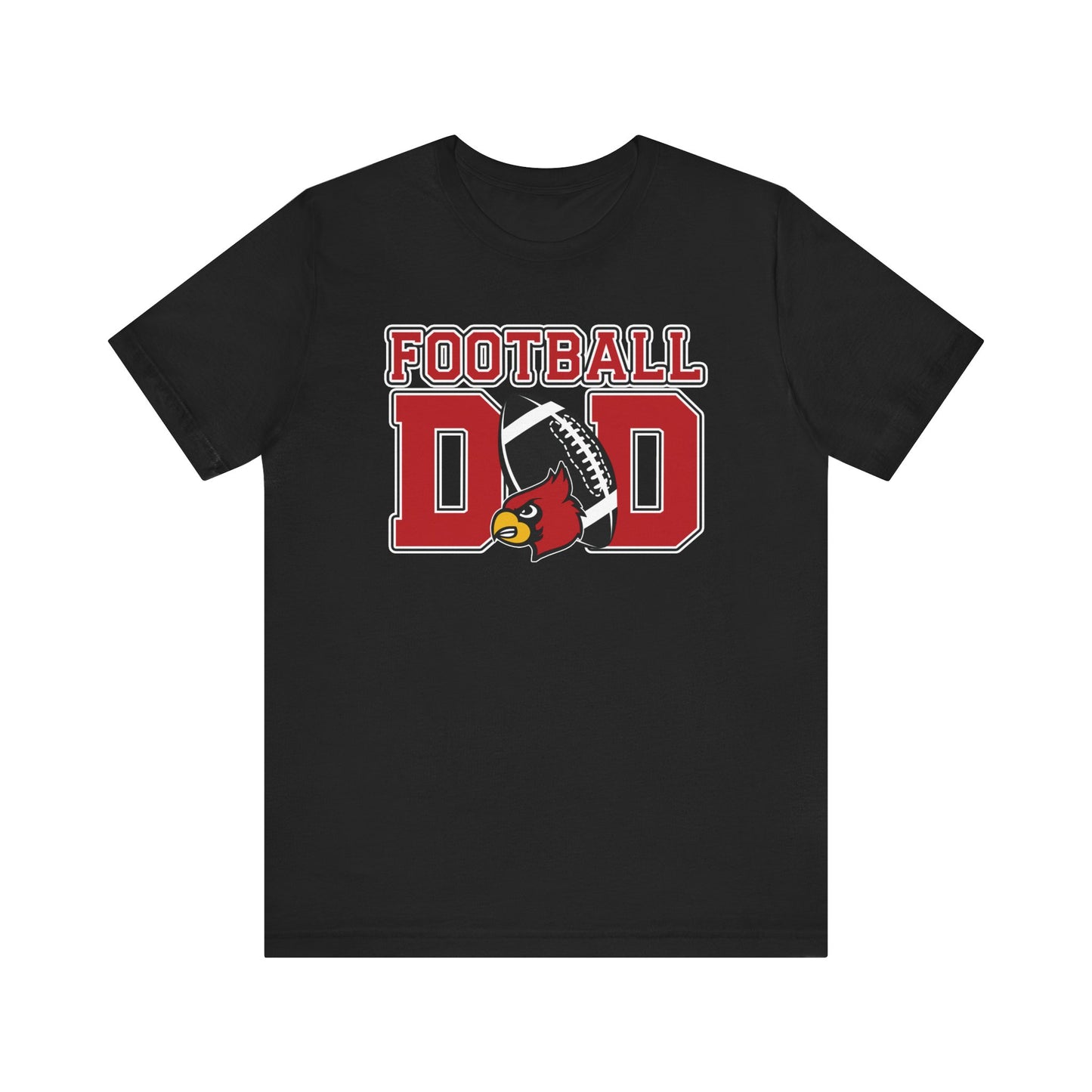 Football Dad Custom Player Name and Number - Bella + Canvas Short Sleeve Tee