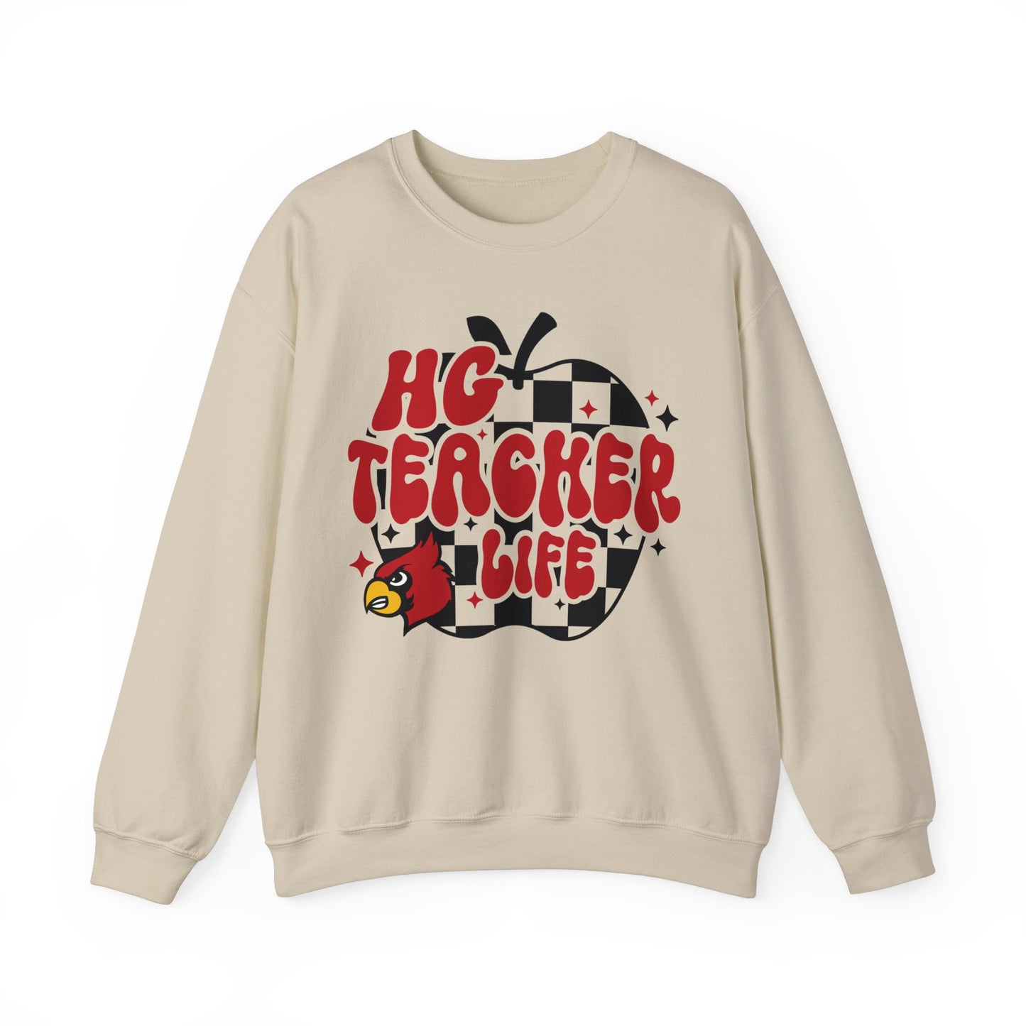HG Teacher Life Apple - Unisex Heavy Blend™ Crewneck Sweatshirt