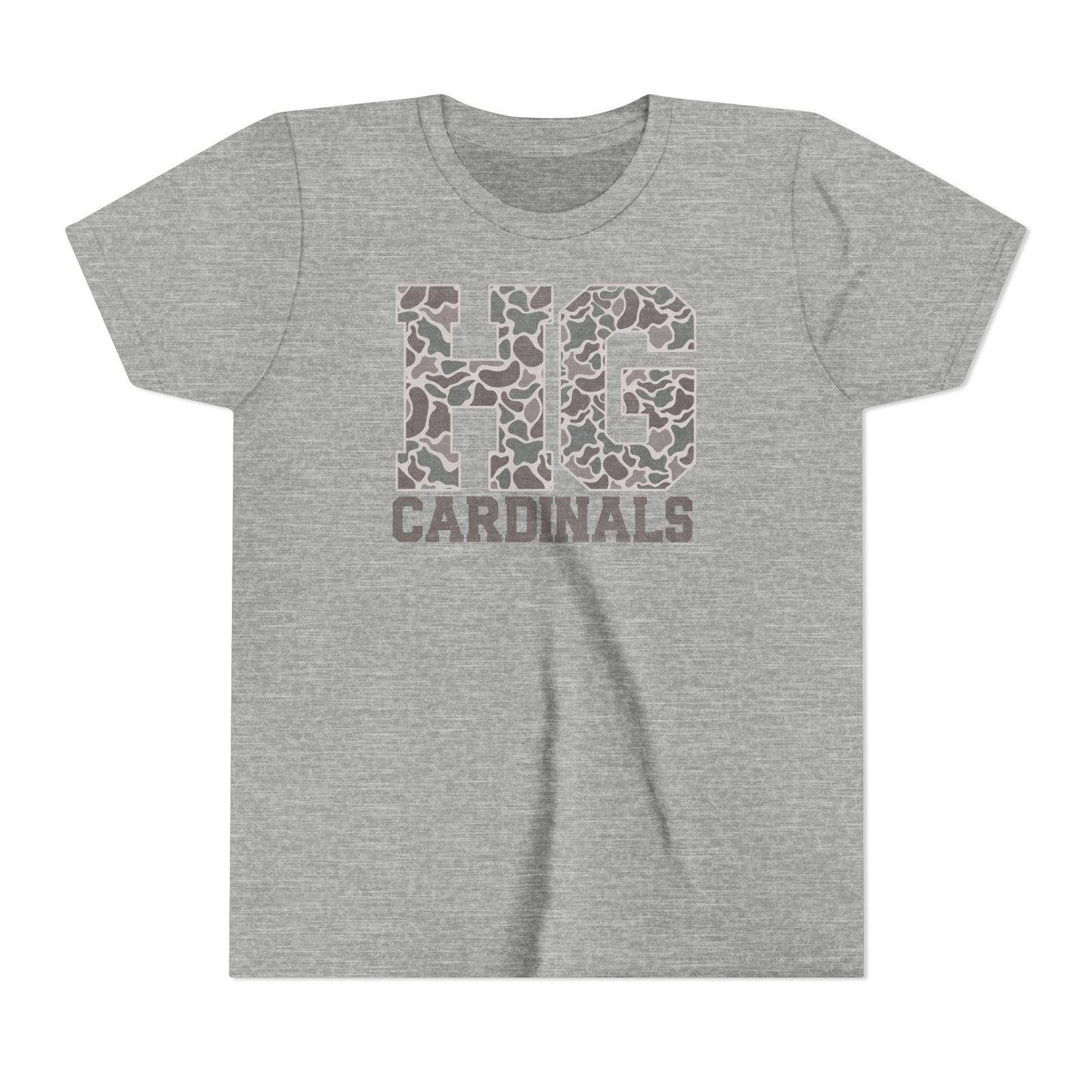 Old School Camo HG Cardinals - Bella + Canvas Youth Tee