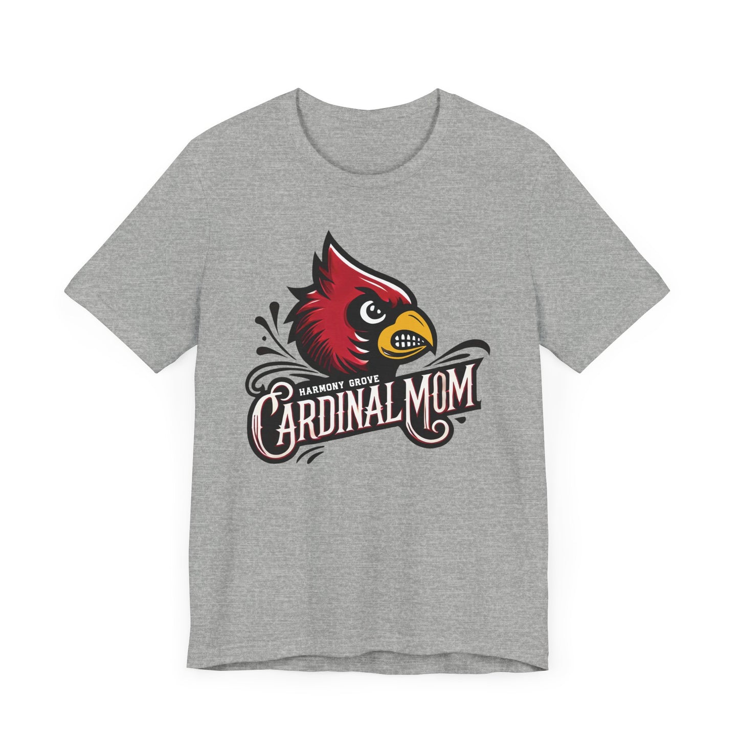 Harmony Grove Cardinal Mom - Bella + Canvas Short Sleeve Tee