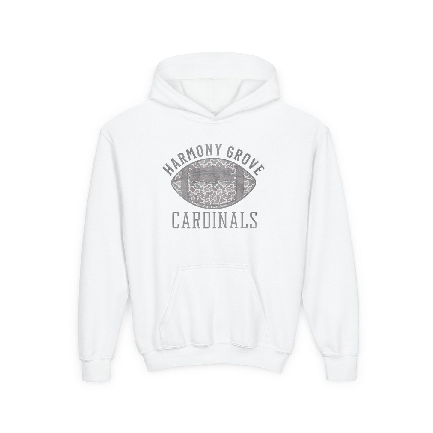 Old School Camo HG Cardinals Football  - Youth Heavy Blend Hooded Sweatshirt
