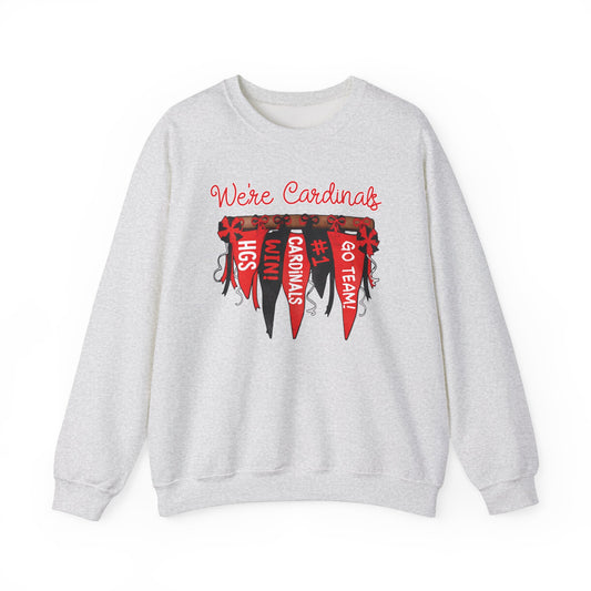 Cardinals Pennant Banner - Unisex Heavy Blend™ Crewneck Sweatshirt