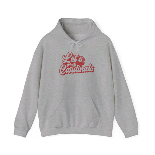 Vintage Let's Go Cardinals - Unisex Heavy Blend™ Hooded Sweatshirt