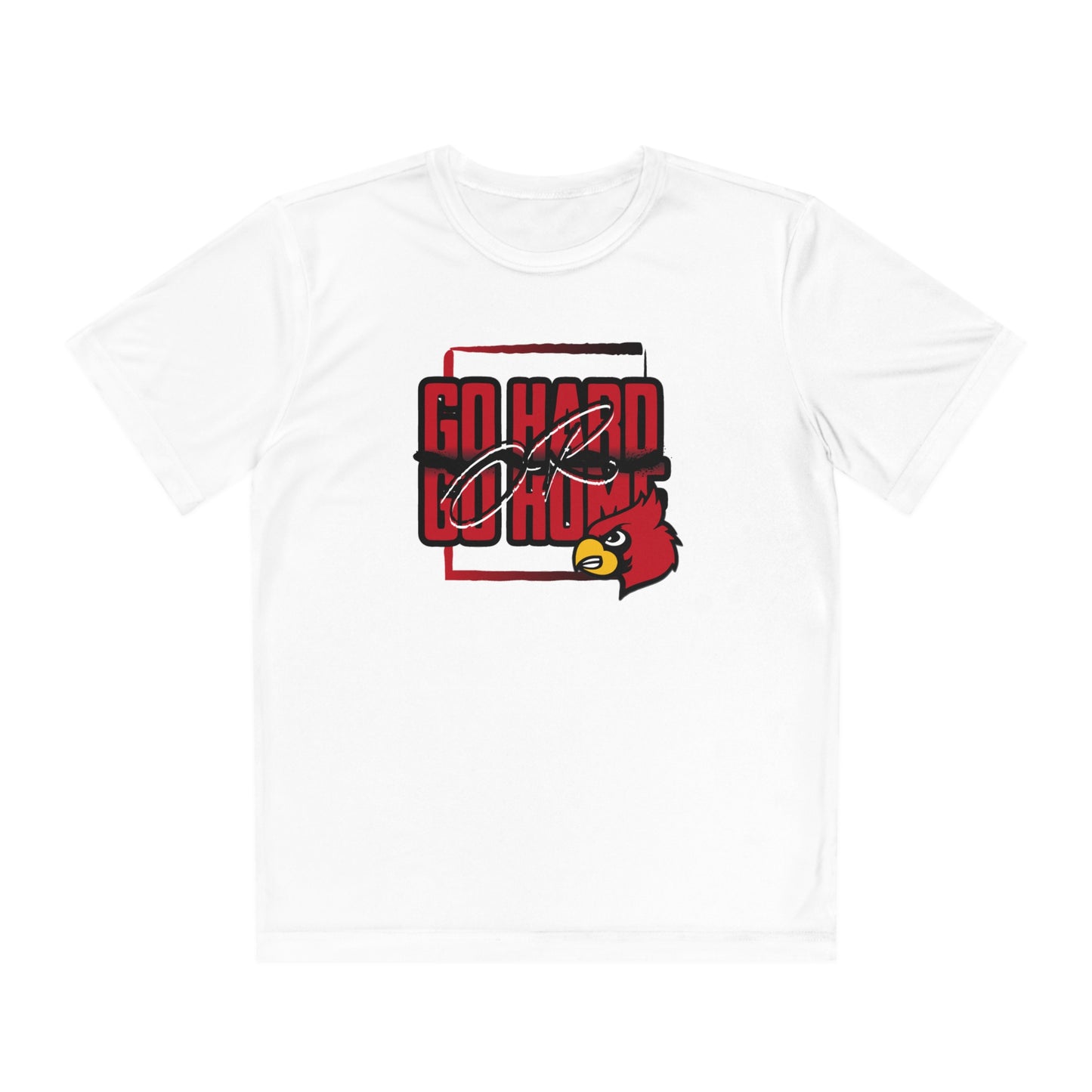Go Hard or Go Home Cardinal - Youth Sport-Tek® Competitor™ Tee