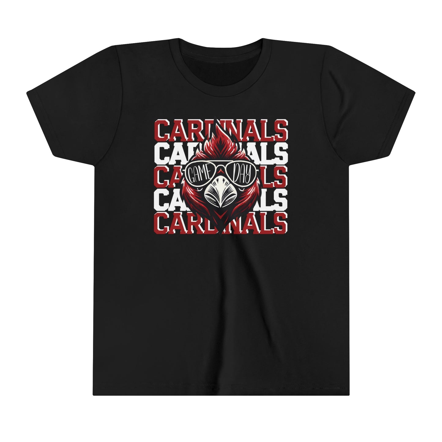Cardinals Game Day Sunglasses - Bella + Canvas Youth Tee