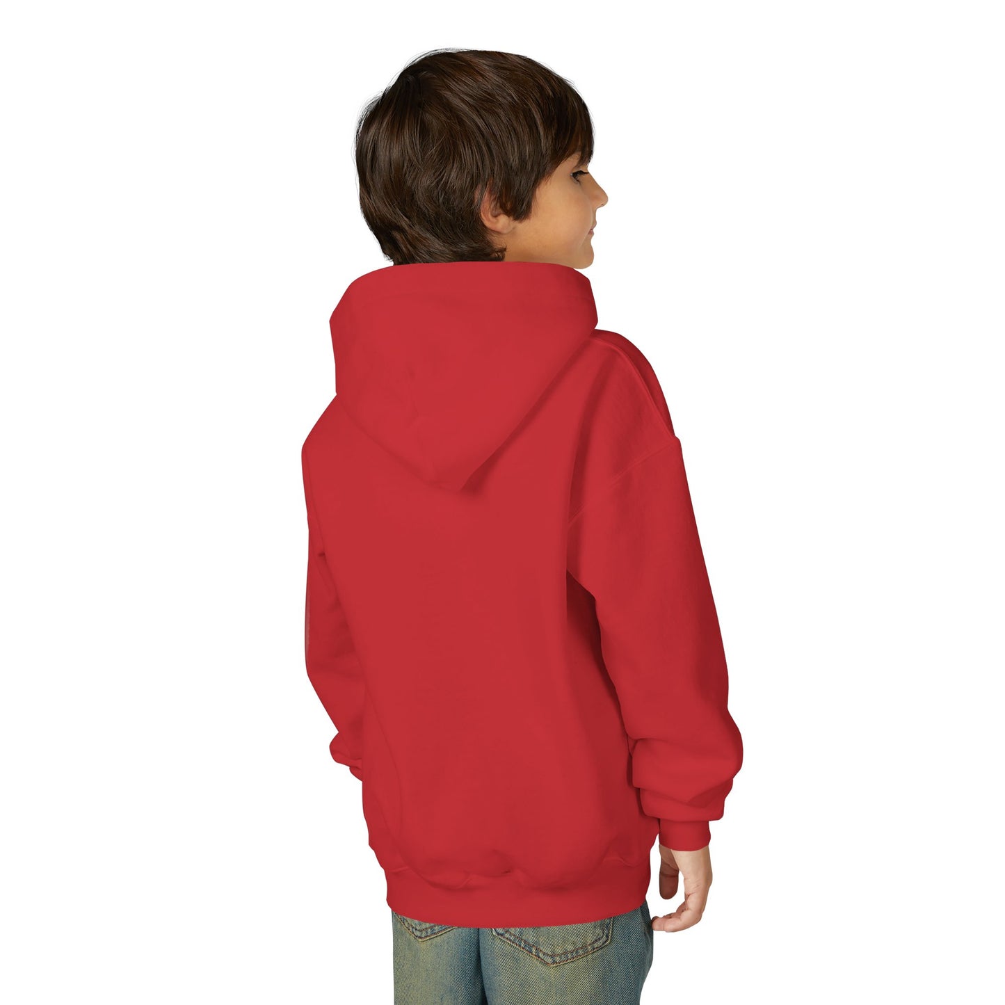 Old School Camo Cardinal Football - Youth Heavy Blend Hooded Sweatshirt