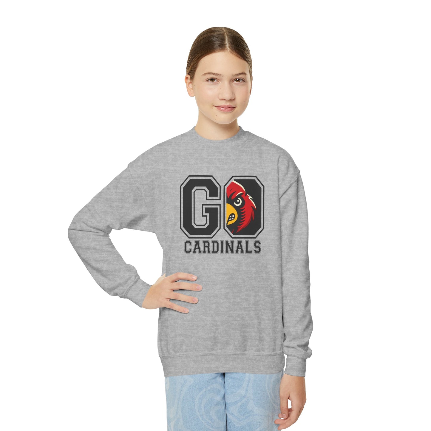 Go Cardinals - Youth Crew Sweatshirt