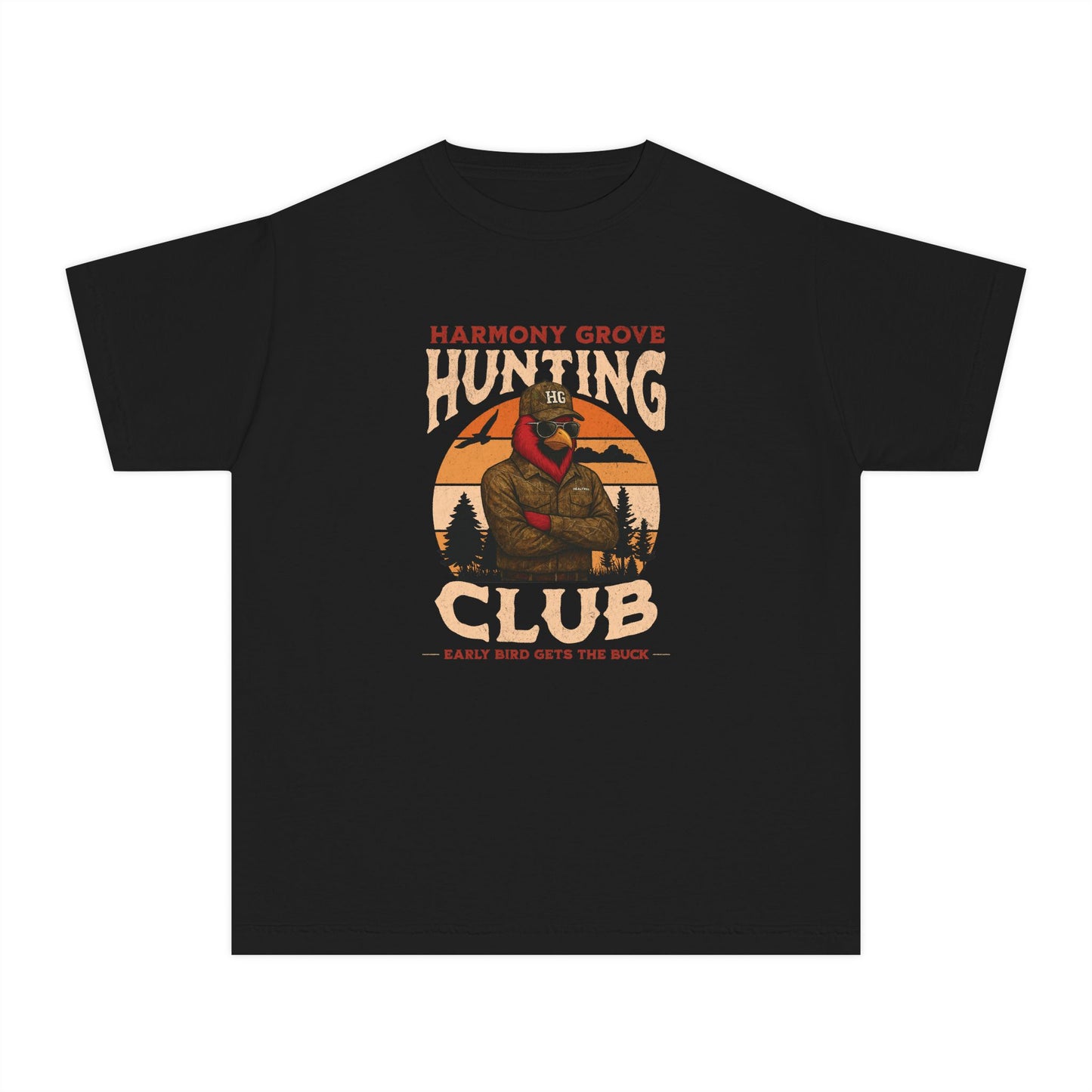 HG Hunting Club Camo - Youth Comfort Colors Tshirt