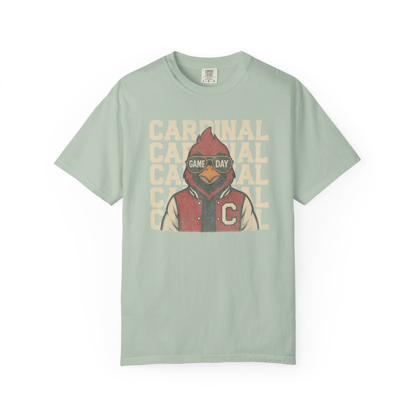 Cardinal Game Day Distressed - Comfort Colors T Shirt