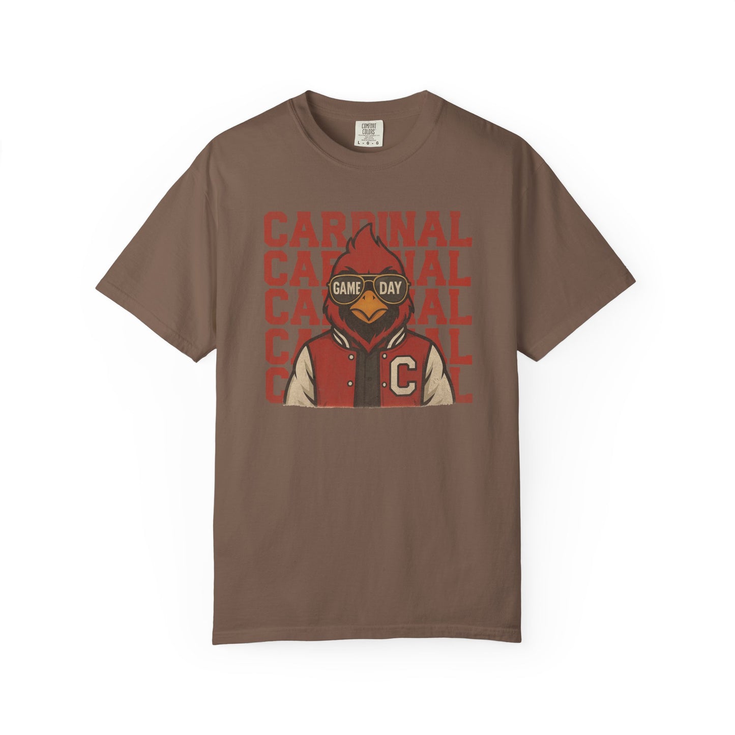 Cardinal Game Day Distressed - Comfort Colors T Shirt