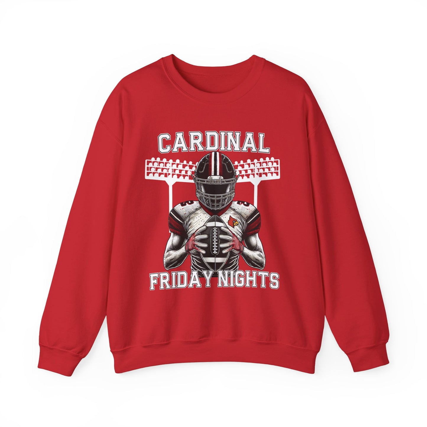 Cardinal Friday Nights Football - Unisex Heavy Blend™ Crewneck Sweatshirt