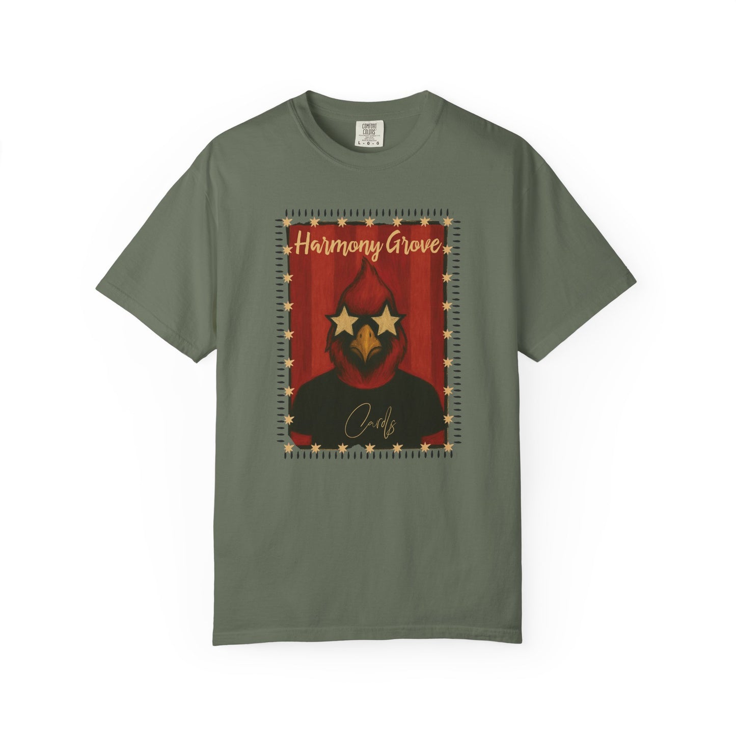 Harmony Grove Cards Painted Cardinal - Comfort Colors T Shirt