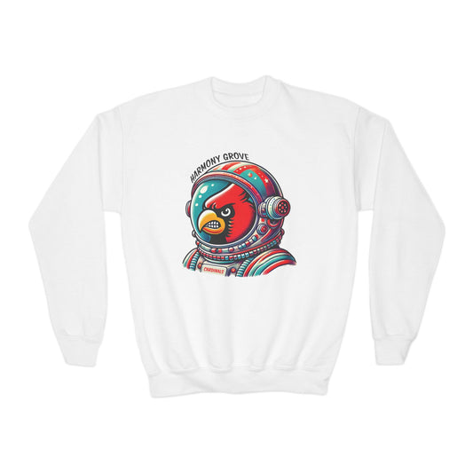 Astronaut Harmony Grove Cardinal - Youth Crew Sweatshirt