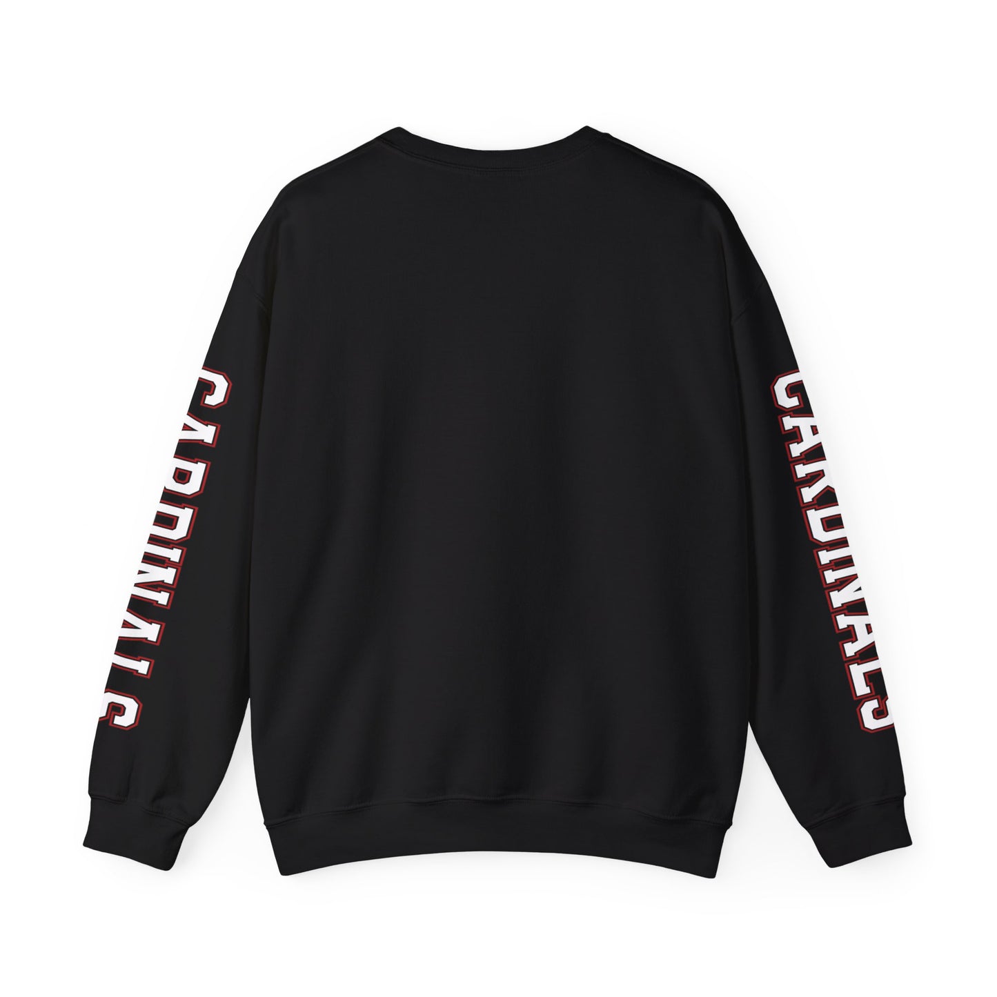 This is Our House Cardinals Sleeves  - Unisex Heavy Blend™ Crewneck Sweatshirt