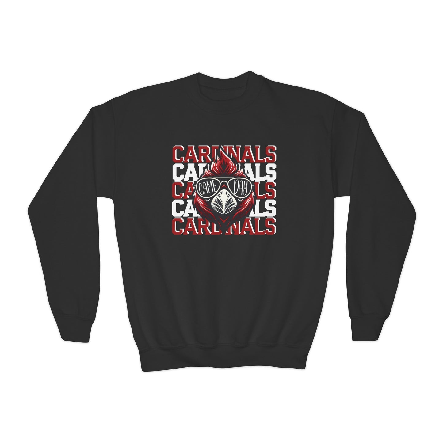 Cardinals Game Day Sunglasses - Youth Crew Sweatshirt