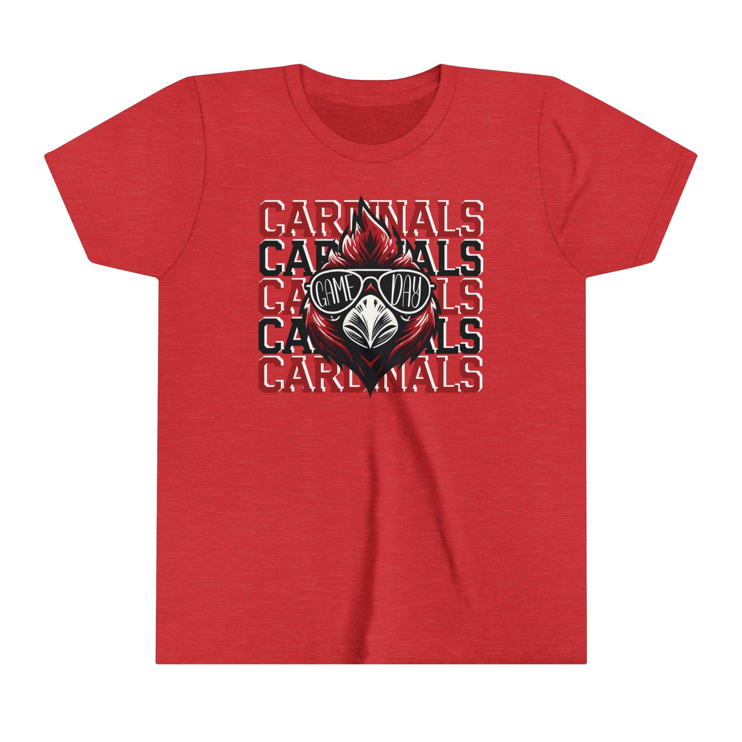 Cardinals Game Day Sunglasses - Bella + Canvas Youth Tee
