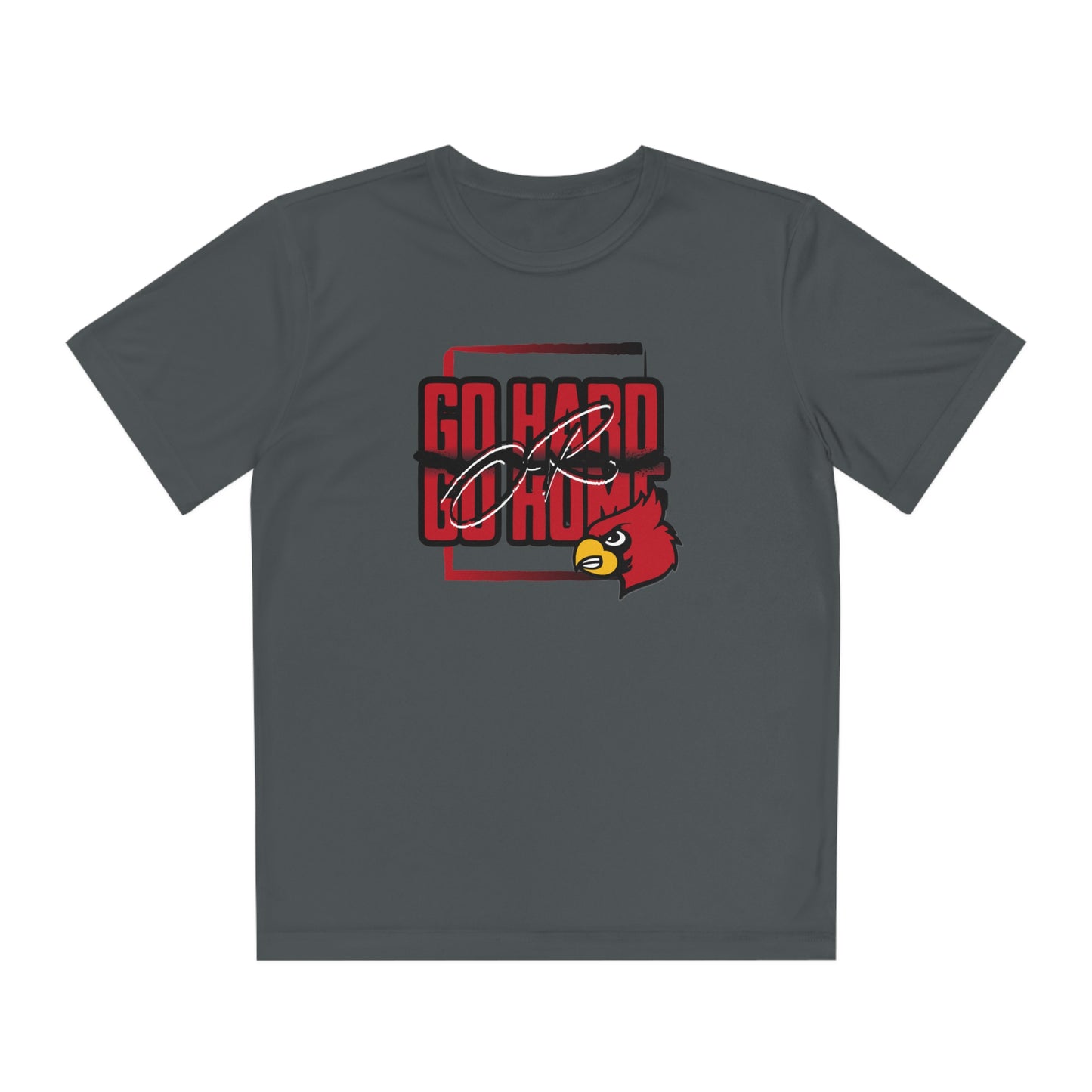 Go Hard or Go Home Cardinal - Youth Sport-Tek® Competitor™ Tee