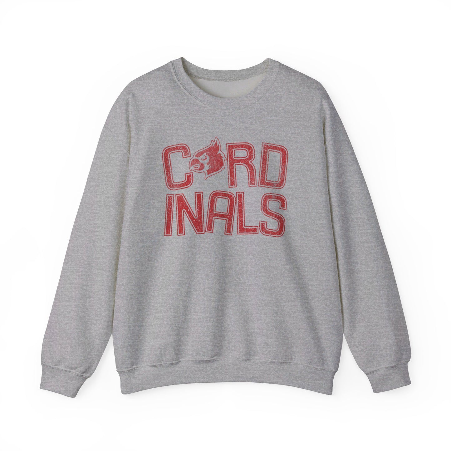 Vintage Cardinal Slanted - Unisex Heavy Blend™ Crewneck Sweatshirt