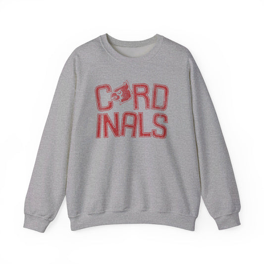 Vintage Cardinal Slanted - Unisex Heavy Blend™ Crewneck Sweatshirt