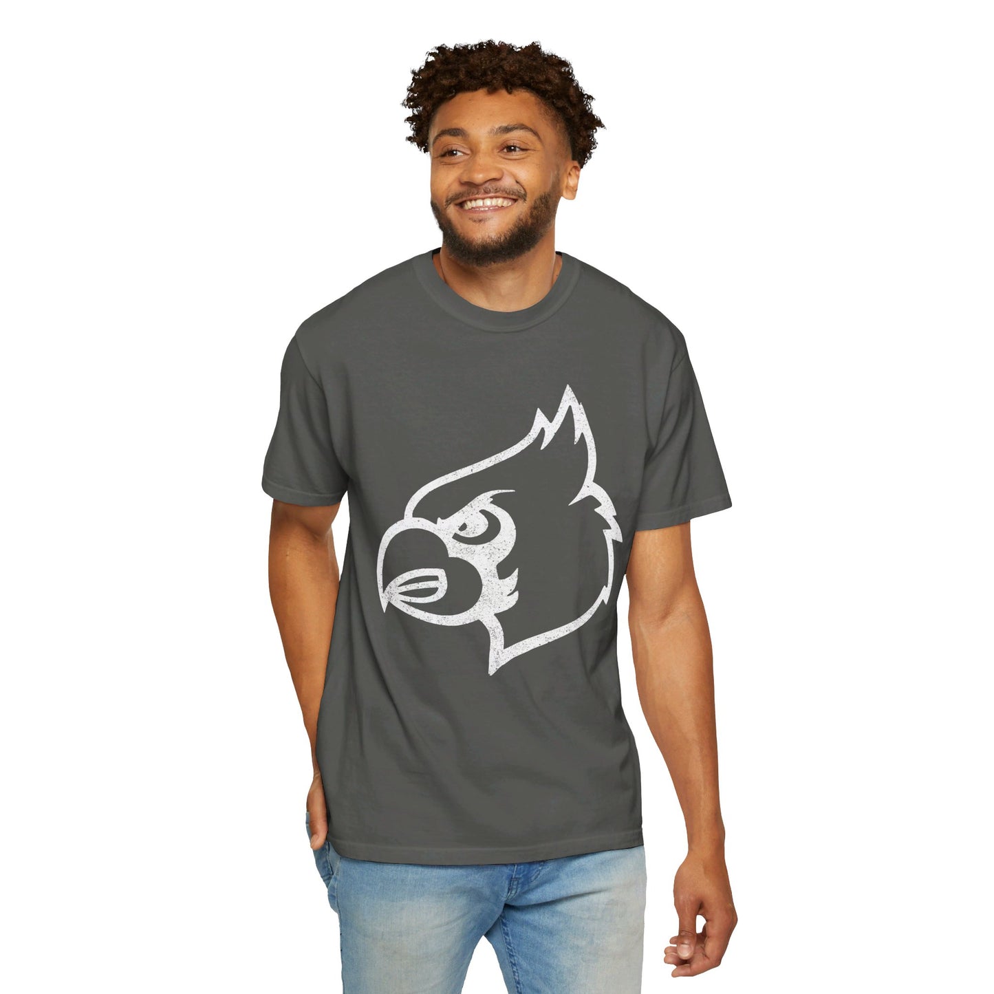 Distressed Cardinal  - Comfort Colors T-shirt