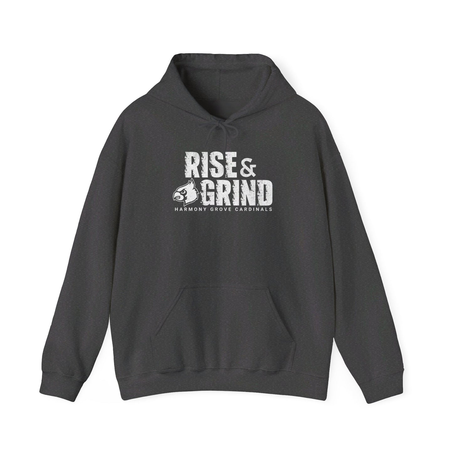 Vintage Cardinal Rise and Grind - Unisex Heavy Blend™ Hooded Sweatshirt