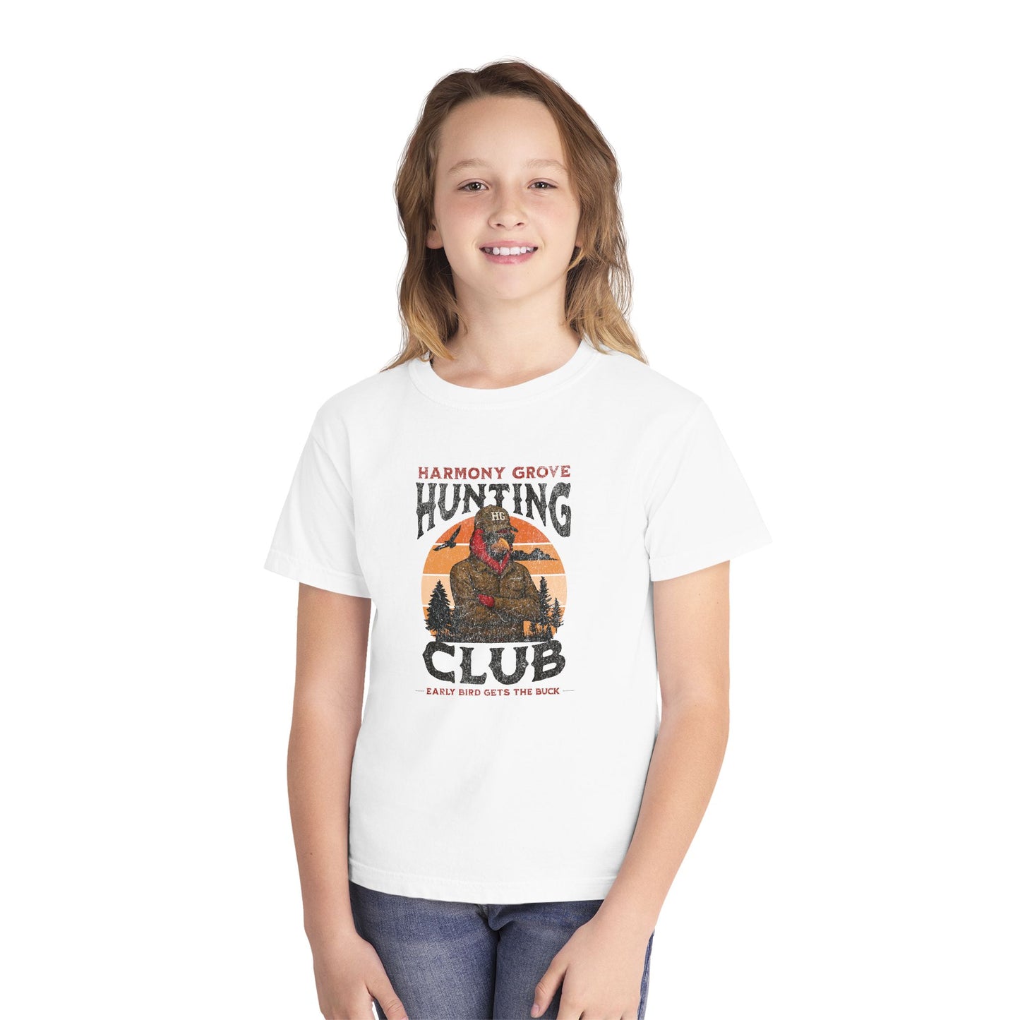 HG Hunting Club Camo - Youth Comfort Colors Tshirt