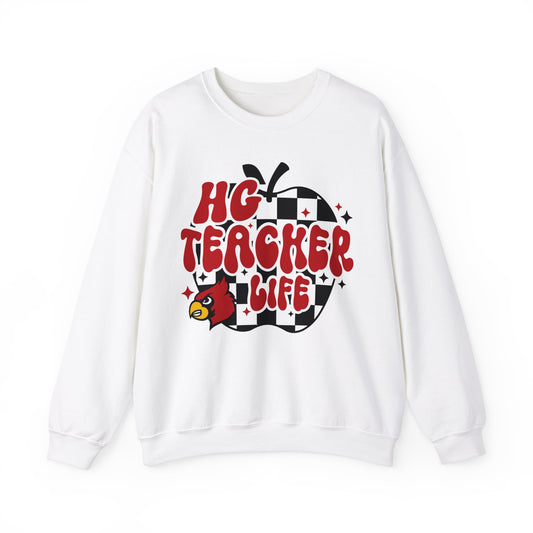 HG Teacher Life Apple - Unisex Heavy Blend™ Crewneck Sweatshirt