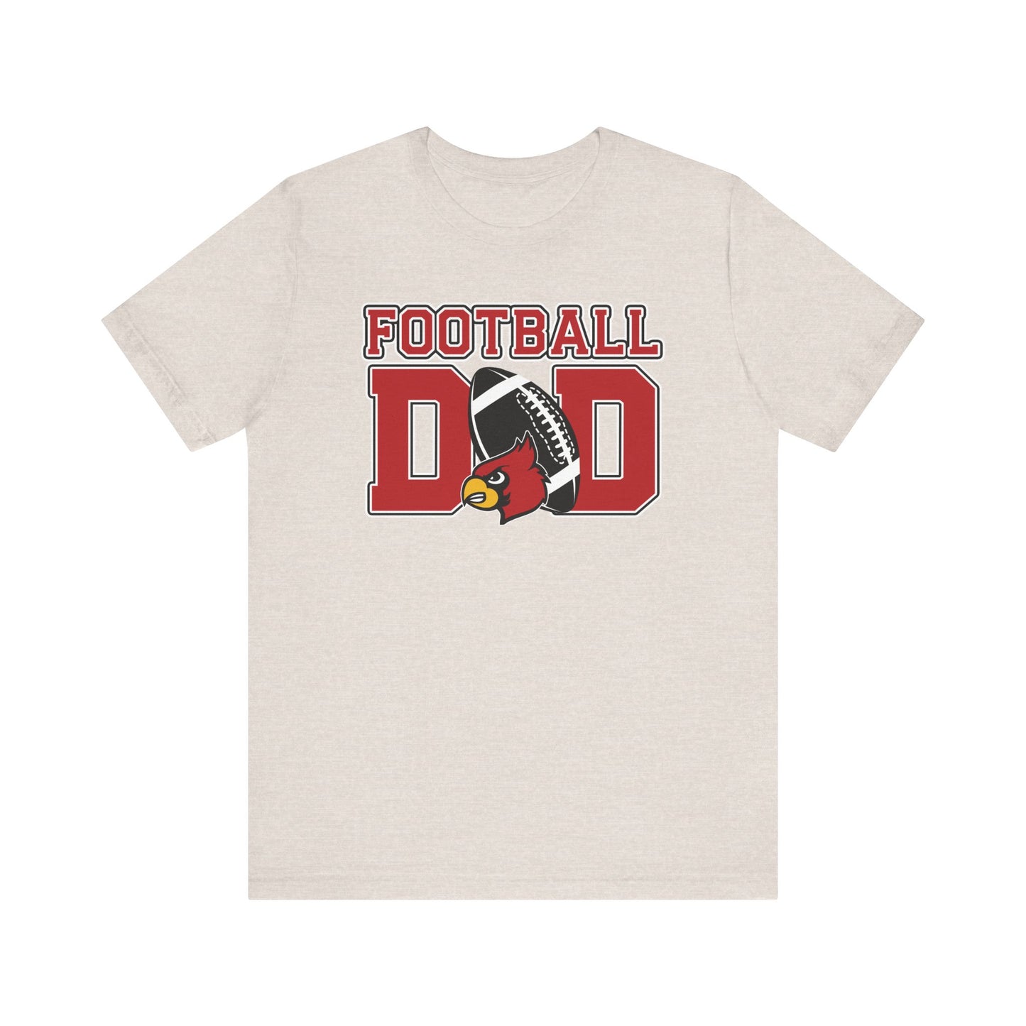 Football Dad Custom Player Name and Number - Bella + Canvas Short Sleeve Tee
