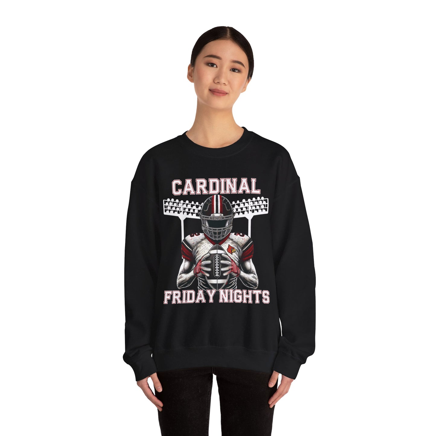 Cardinal Friday Nights Football - Unisex Heavy Blend™ Crewneck Sweatshirt