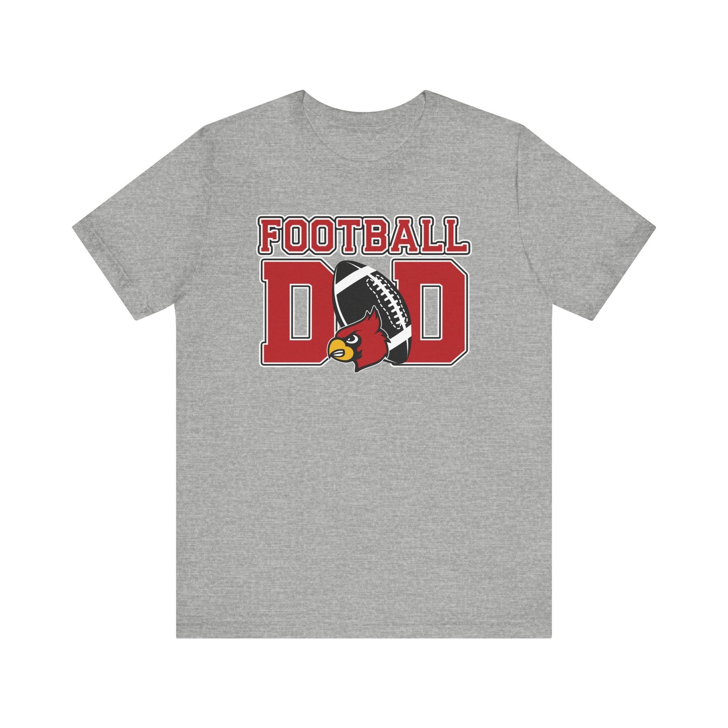 Football Dad Custom Player Name and Number - Bella + Canvas Short Sleeve Tee