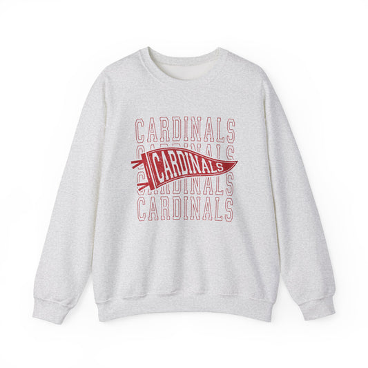 Vintage Cardinal Pennant - Unisex Heavy Blend™ Crewneck Sweatshirt