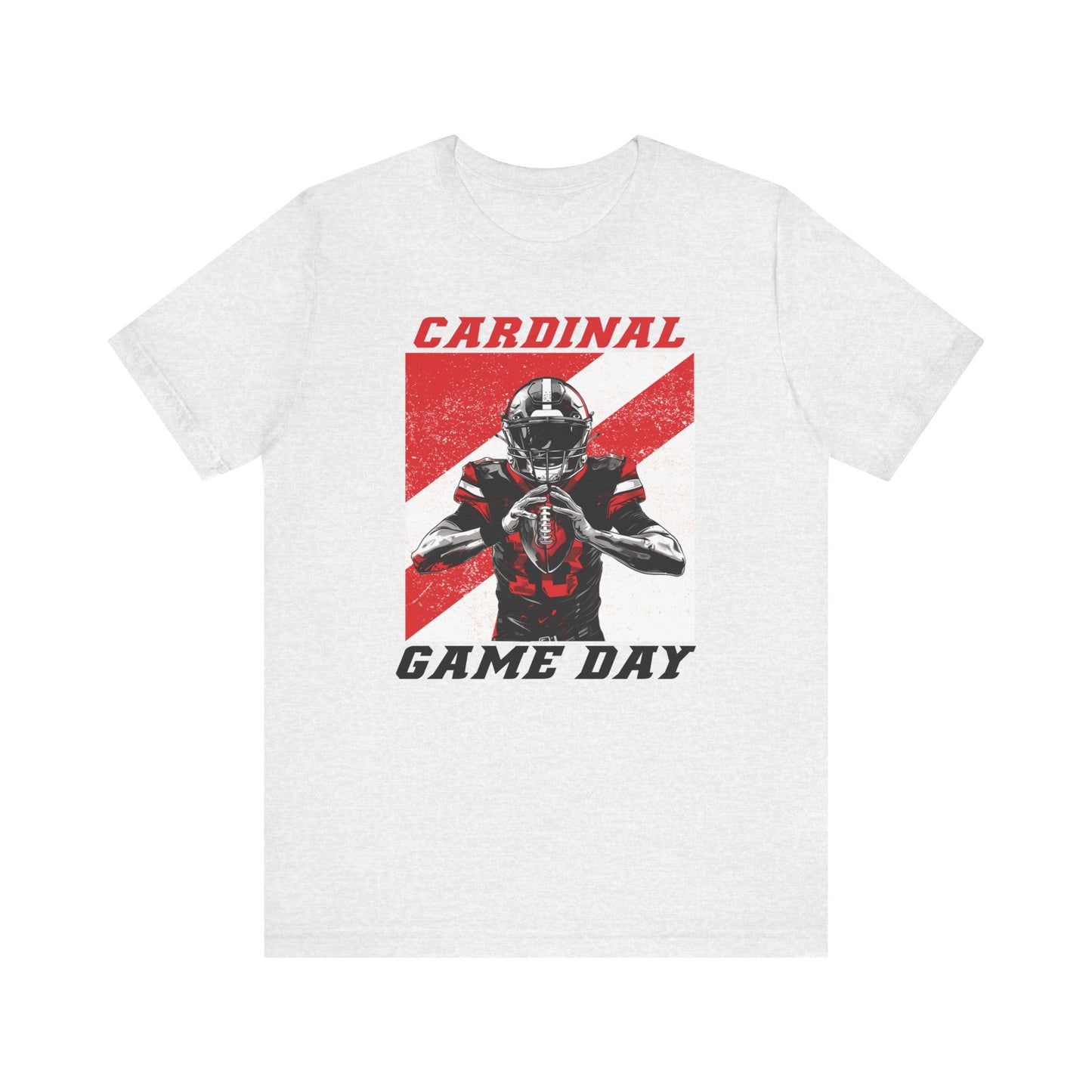 Cardinal Game Day Football - Bella + Canvas Short Sleeve Tee