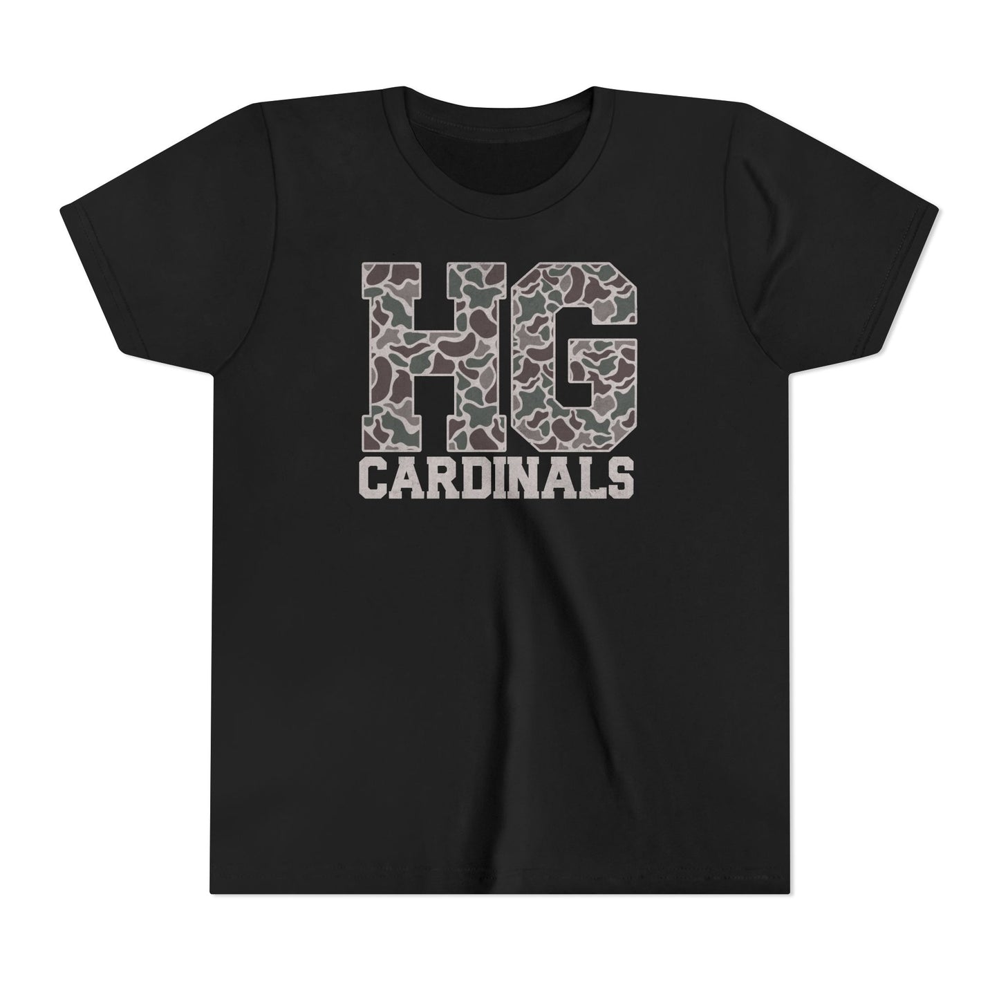 Old School Camo HG Cardinals - Bella + Canvas Youth Tee