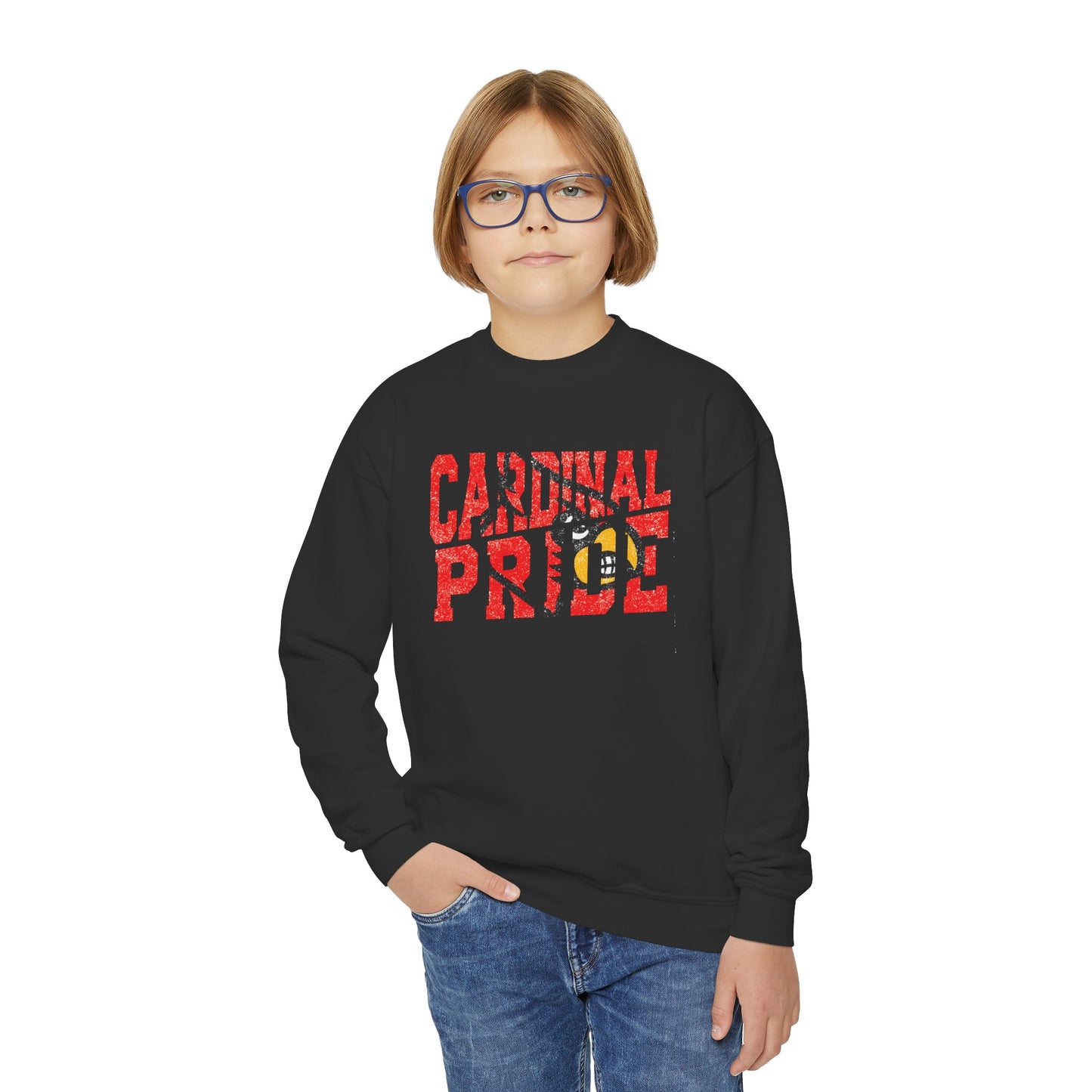Cardinal Pride - Youth Crew Sweatshirt