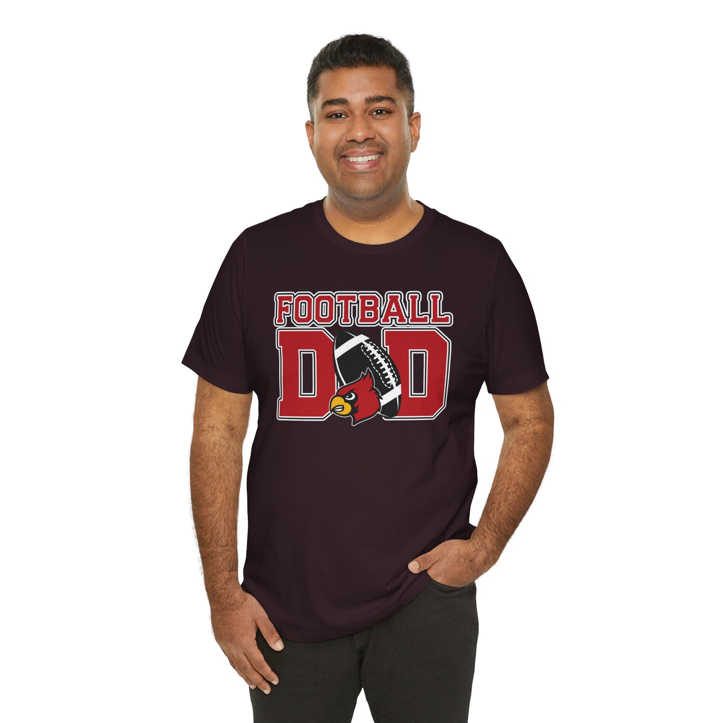Football Dad Custom Player Name and Number - Bella + Canvas Short Sleeve Tee