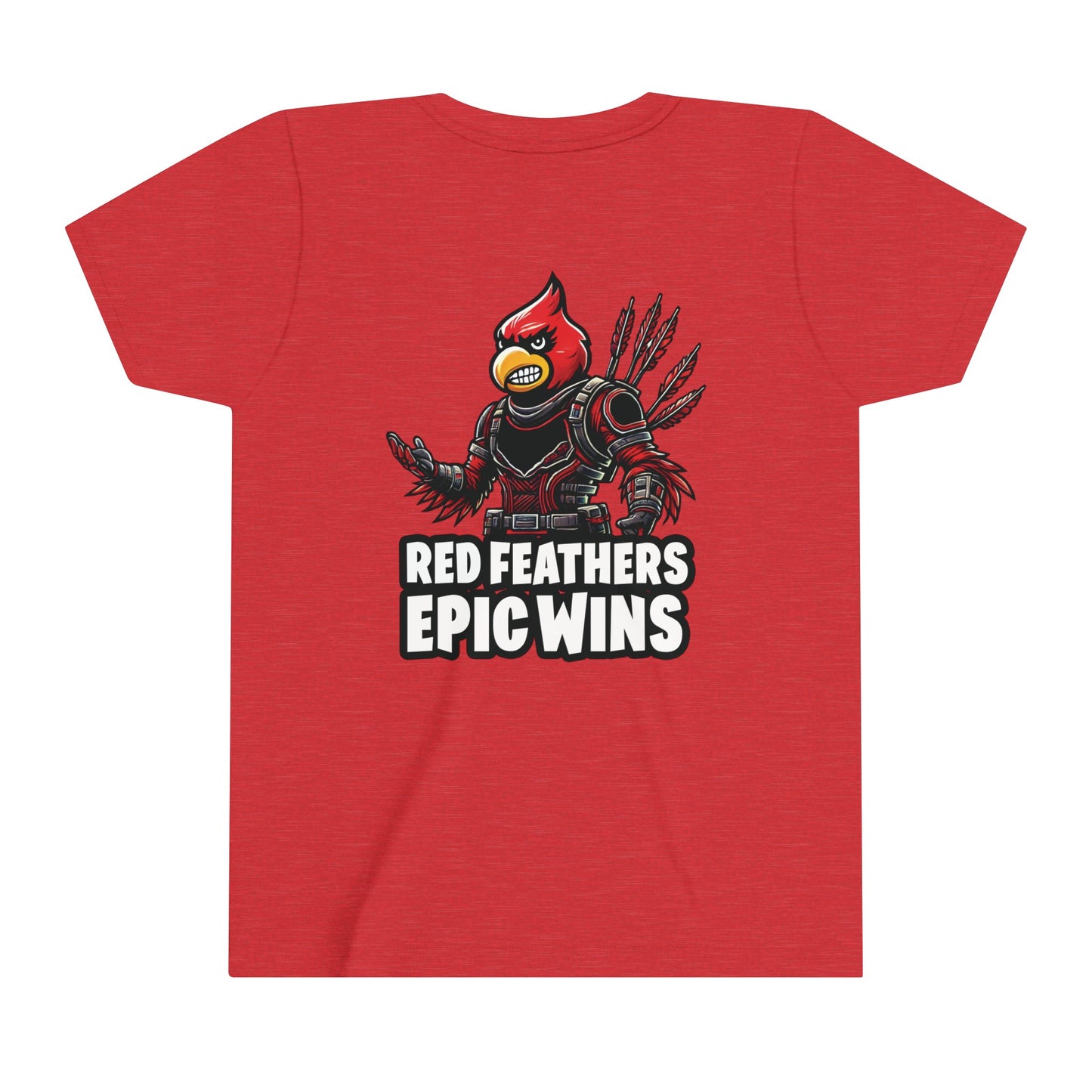 Harmony Grove, Red Feathers Epic Wins - Bella + Canvas Youth Tee