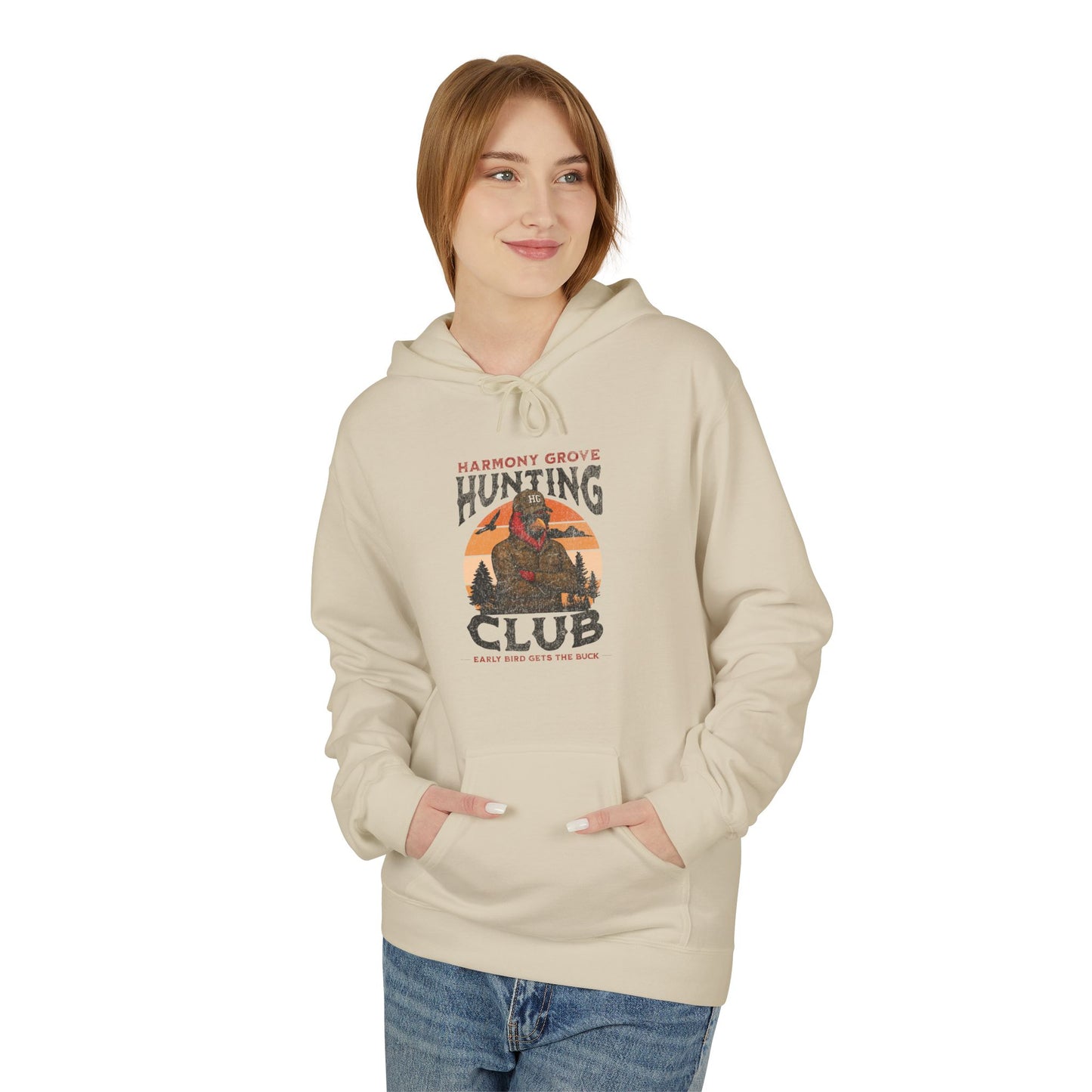 HG Hunting Club Camo - Midweight Softstyle Fleece Hoodie