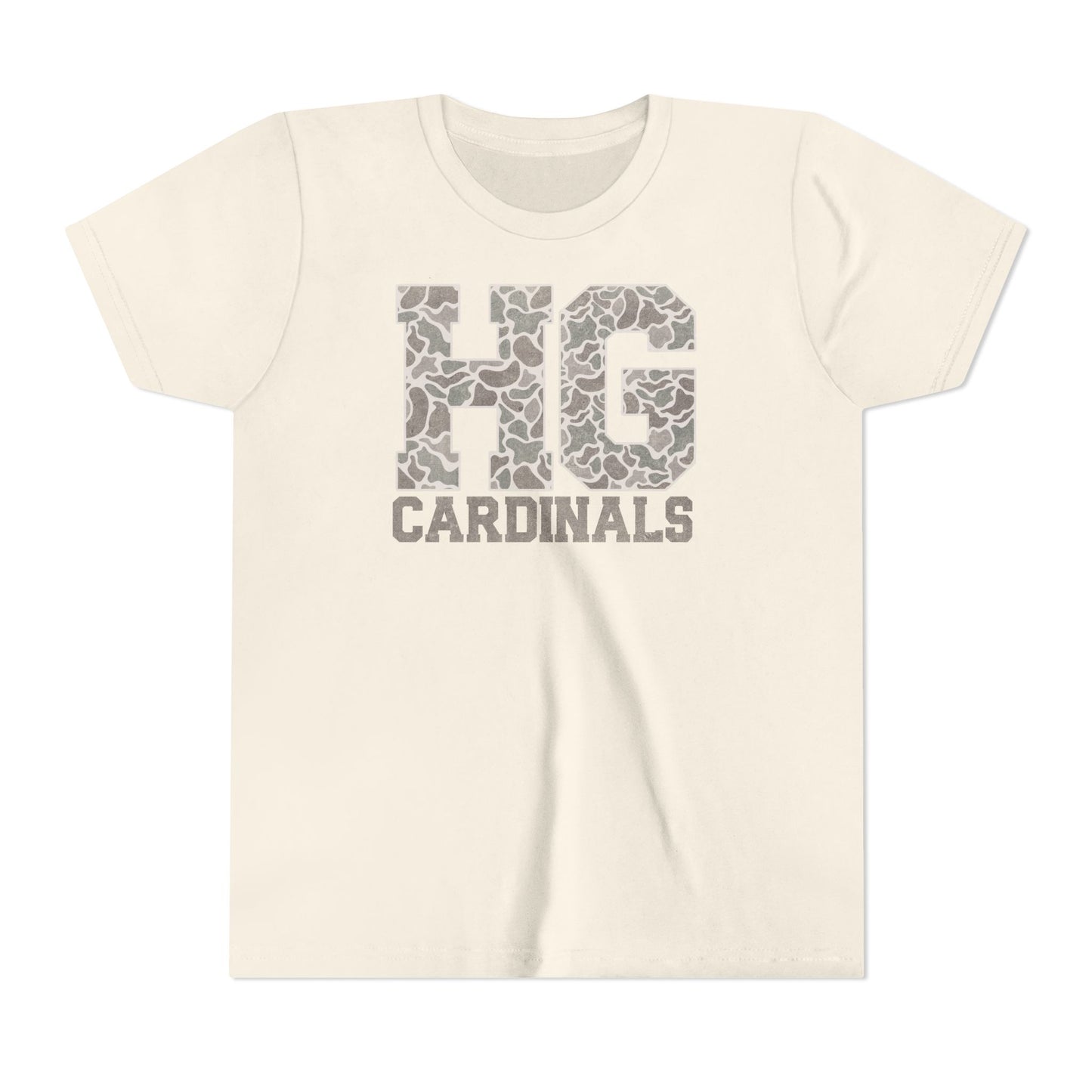 Old School Camo HG Cardinals - Bella + Canvas Youth Tee