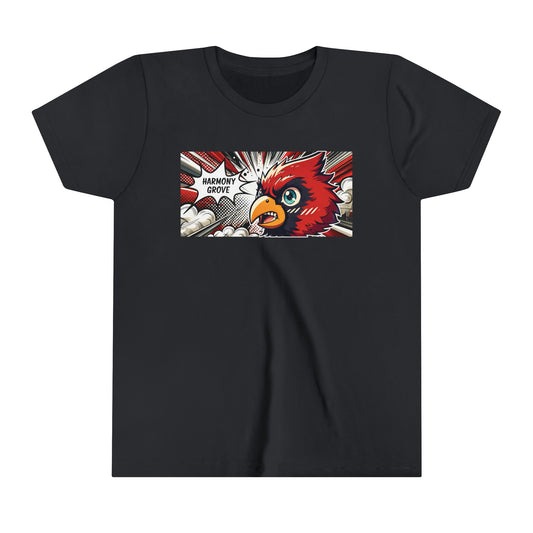 Harmony Grove Cardinals Comic Style - Bella + Canvas Youth Tee