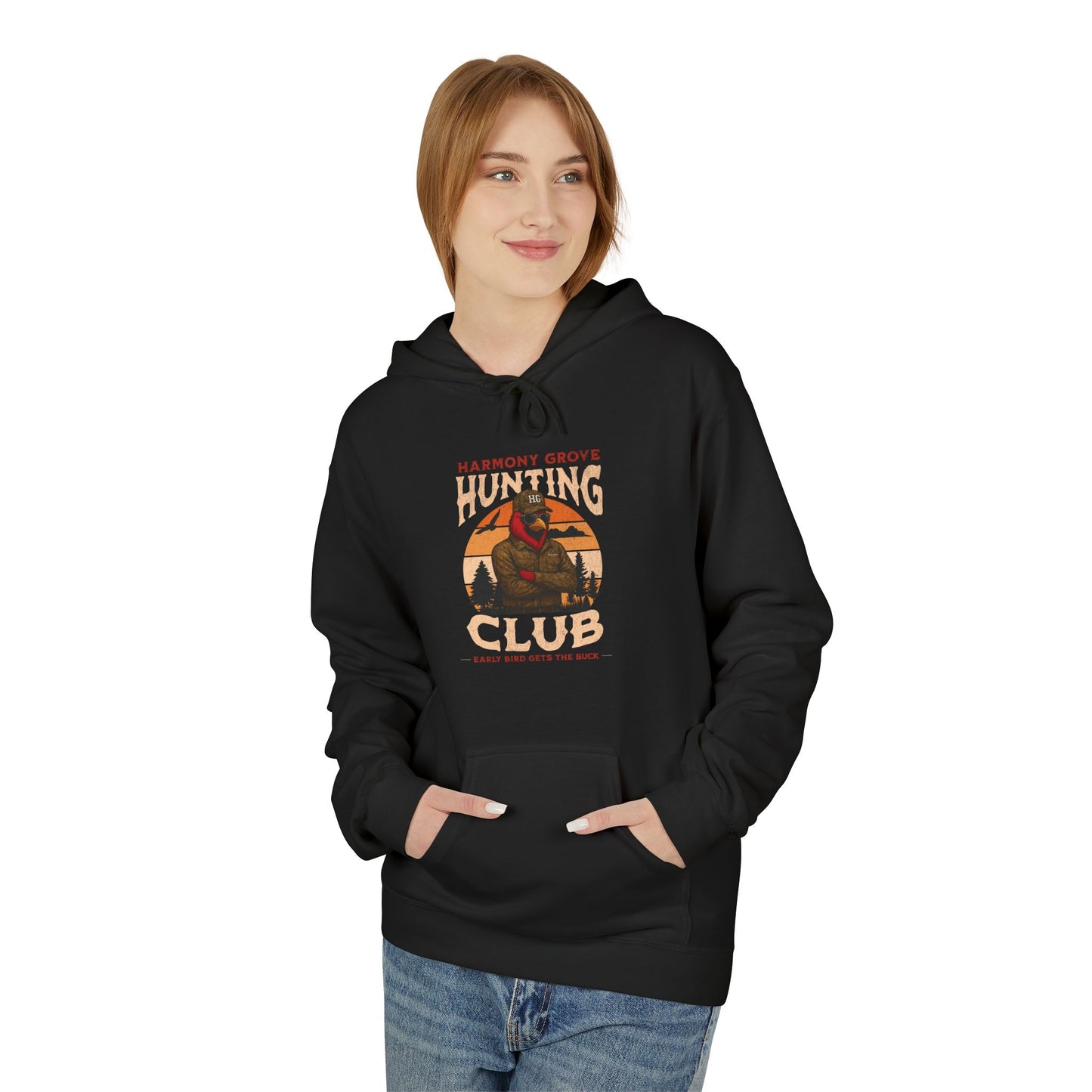 HG Hunting Club Camo - Midweight Softstyle Fleece Hoodie