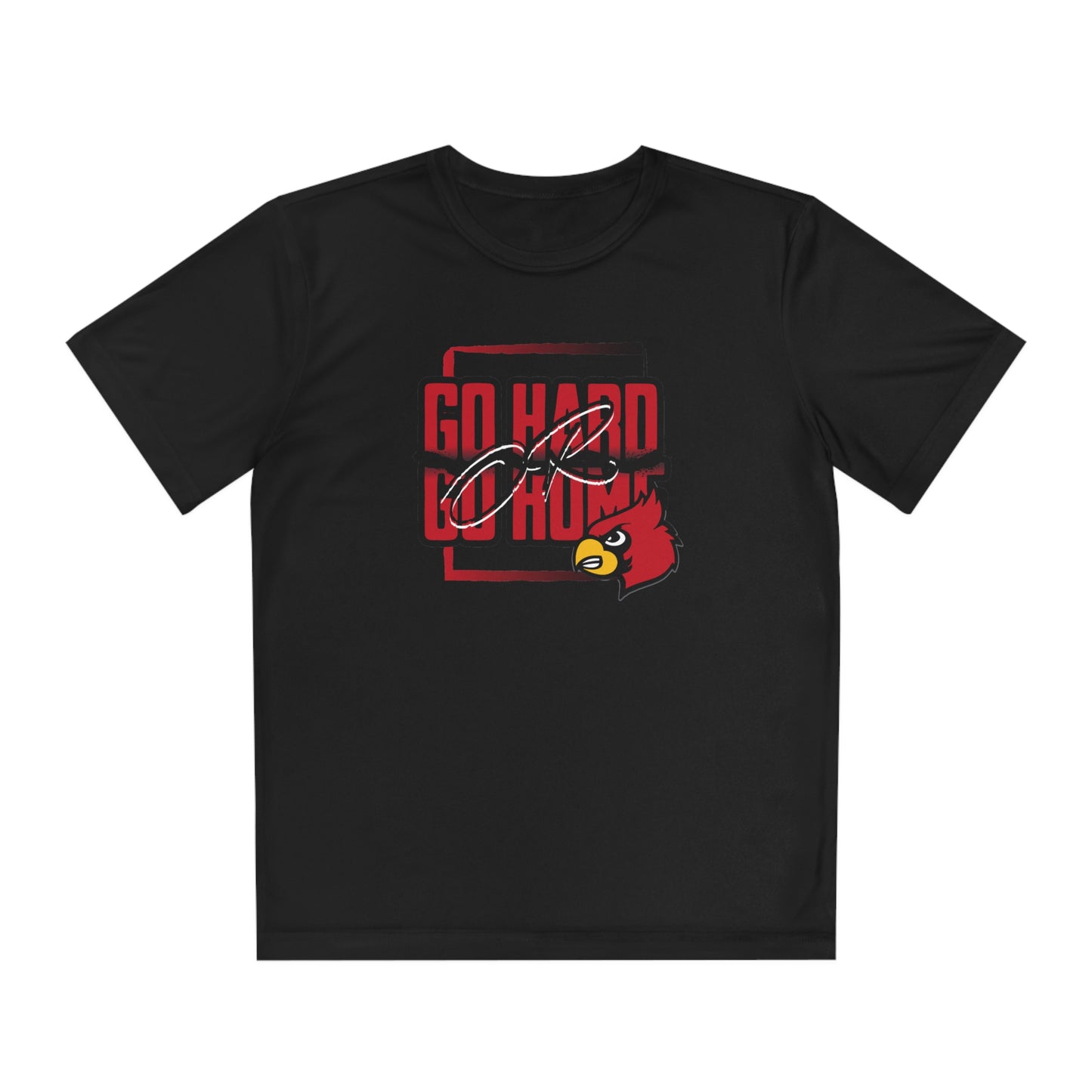 Go Hard or Go Home Cardinal - Youth Sport-Tek® Competitor™ Tee