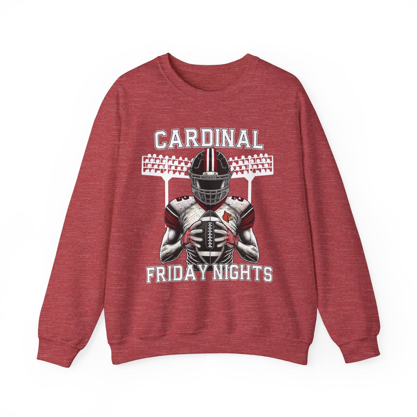 Cardinal Friday Nights Football - Unisex Heavy Blend™ Crewneck Sweatshirt
