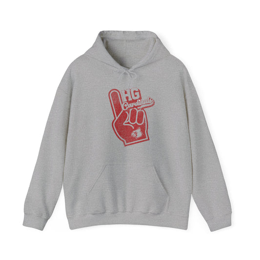 Vintage Foam Finger HG Cardinals - Unisex Heavy Blend™ Hooded Sweatshirt