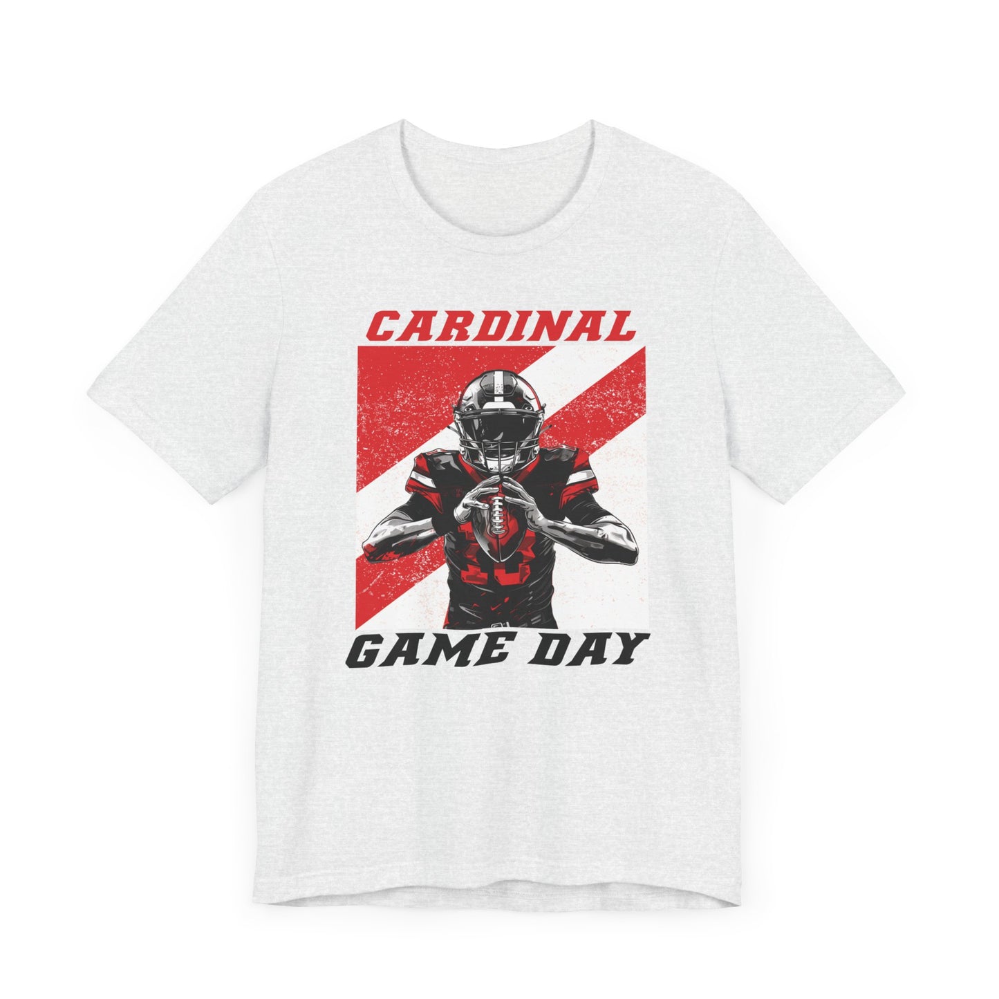 Cardinal Game Day Football - Bella + Canvas Short Sleeve Tee