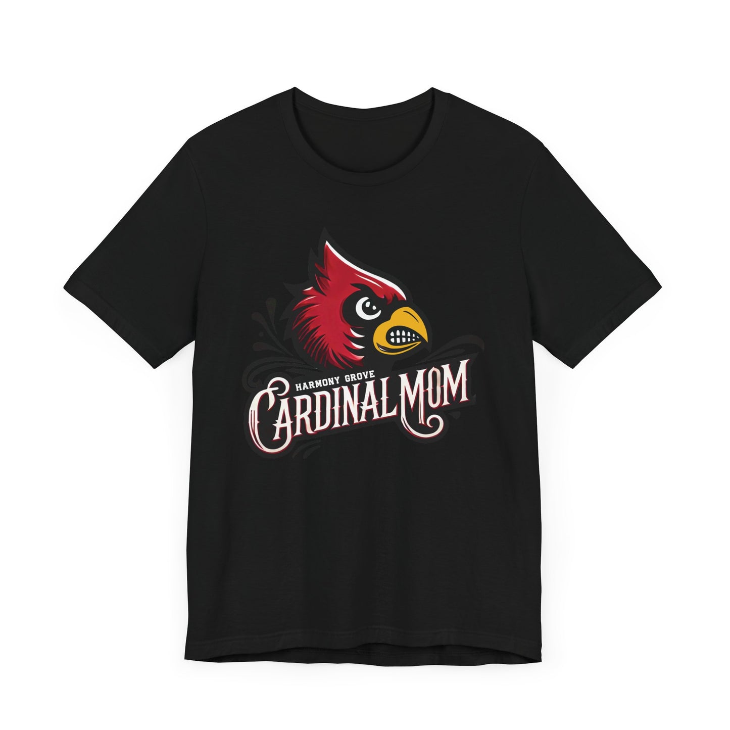 Harmony Grove Cardinal Mom - Bella + Canvas Short Sleeve Tee