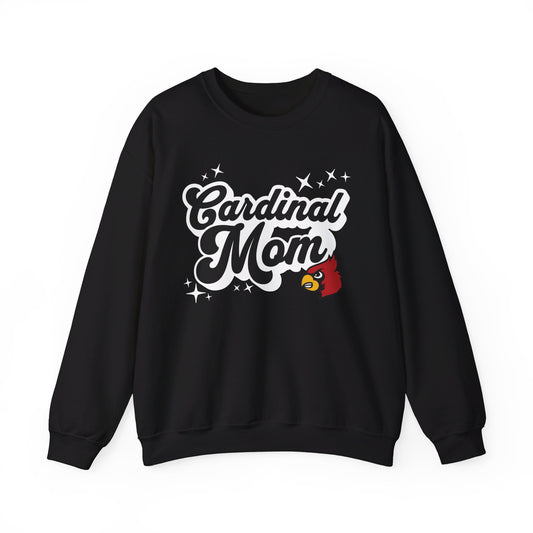 Groovy Cardinal Mom - Unisex Heavy Blend™ Crewneck Sweatshirt